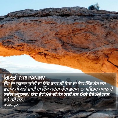 ਗਿਣਤੀ 7:79 PANIRV Bible Verse Image