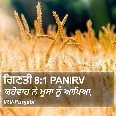 ਗਿਣਤੀ 8:1 PANIRV Bible Verse Image