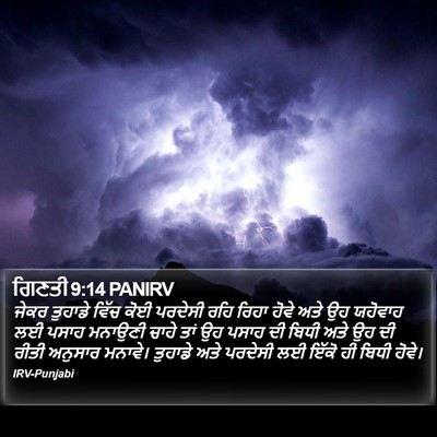 ਗਿਣਤੀ 9:14 PANIRV Bible Verse Image