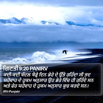 ਗਿਣਤੀ 9:20 PANIRV Bible Verse Image