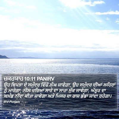 ਜ਼ਕਰਯਾਹ 10:11 PANIRV Bible Verse Image
