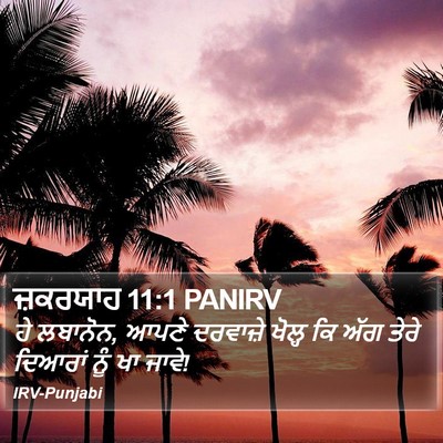 ਜ਼ਕਰਯਾਹ 11:1 PANIRV Bible Verse Image