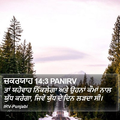 ਜ਼ਕਰਯਾਹ 14:3 PANIRV Bible Verse Image