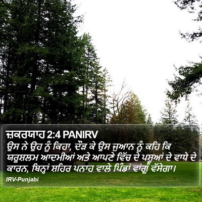 ਜ਼ਕਰਯਾਹ 2:4 PANIRV Bible Verse Image