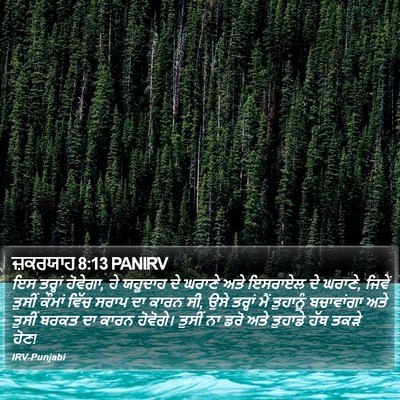 ਜ਼ਕਰਯਾਹ 8:13 PANIRV Bible Verse Image