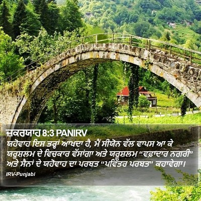 ਜ਼ਕਰਯਾਹ 8:3 PANIRV Bible Verse Image