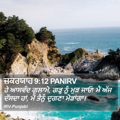 ਜ਼ਕਰਯਾਹ 9:12 PANIRV Bible Verse Image