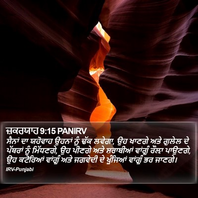 ਜ਼ਕਰਯਾਹ 9:15 PANIRV Bible Verse Image