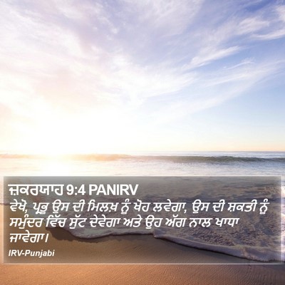 ਜ਼ਕਰਯਾਹ 9:4 PANIRV Bible Verse Image