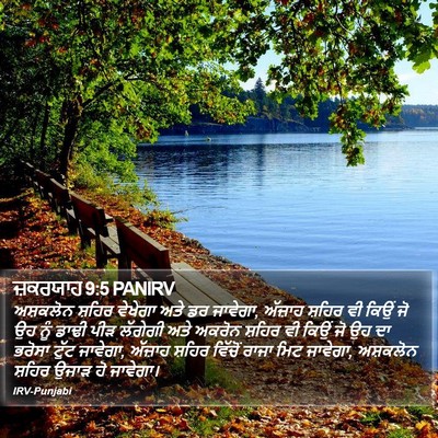 ਜ਼ਕਰਯਾਹ 9:5 PANIRV Bible Verse Image