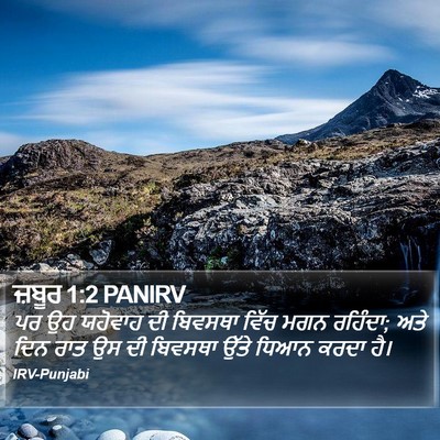 ਜ਼ਬੂਰ 1:2 PANIRV Bible Verse Image