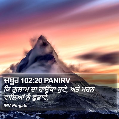 ਜ਼ਬੂਰ 102:20 PANIRV Bible Verse Image
