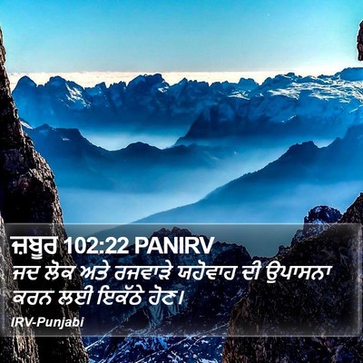 ਜ਼ਬੂਰ 102:22 PANIRV Bible Verse Image