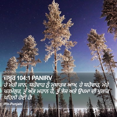 ਜ਼ਬੂਰ 104:1 PANIRV Bible Verse Image