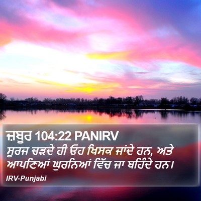 ਜ਼ਬੂਰ 104:22 PANIRV Bible Verse Image