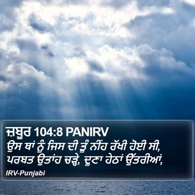 ਜ਼ਬੂਰ 104:8 PANIRV Bible Verse Image