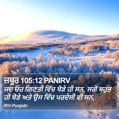 ਜ਼ਬੂਰ 105:12 PANIRV Bible Verse Image