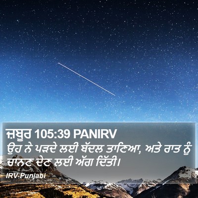 ਜ਼ਬੂਰ 105:39 PANIRV Bible Verse Image