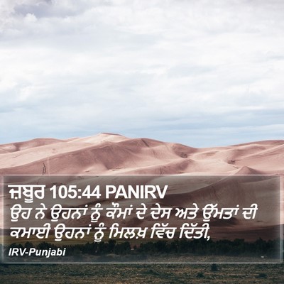 ਜ਼ਬੂਰ 105:44 PANIRV Bible Verse Image