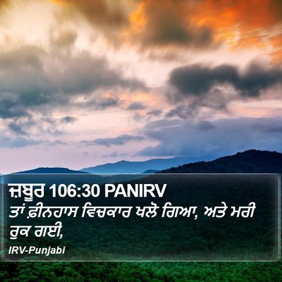 ਜ਼ਬੂਰ 106:30 PANIRV Bible Verse Image