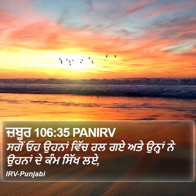 ਜ਼ਬੂਰ 106:35 PANIRV Bible Verse Image