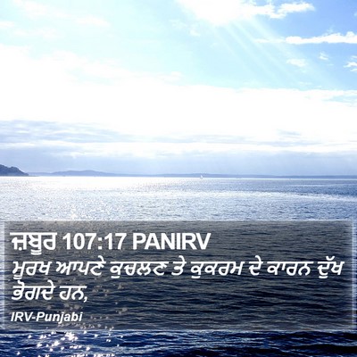 ਜ਼ਬੂਰ 107:17 PANIRV Bible Verse Image