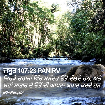 ਜ਼ਬੂਰ 107:23 PANIRV Bible Verse Image