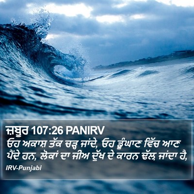 ਜ਼ਬੂਰ 107:26 PANIRV Bible Verse Image