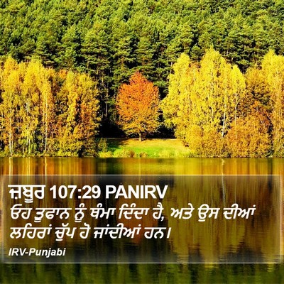 ਜ਼ਬੂਰ 107:29 PANIRV Bible Verse Image