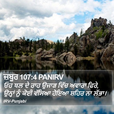 ਜ਼ਬੂਰ 107:4 PANIRV Bible Verse Image
