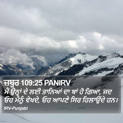 ਜ਼ਬੂਰ 109:25 PANIRV Bible Verse Image