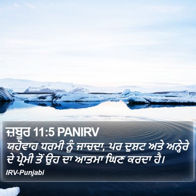 ਜ਼ਬੂਰ 11:5 PANIRV Bible Verse Image