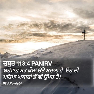 ਜ਼ਬੂਰ 113:4 PANIRV Bible Verse Image