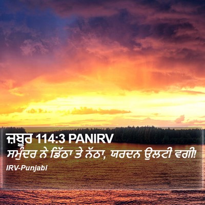 ਜ਼ਬੂਰ 114:3 PANIRV Bible Verse Image