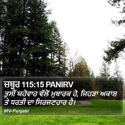 ਜ਼ਬੂਰ 115:15 PANIRV Bible Verse Image