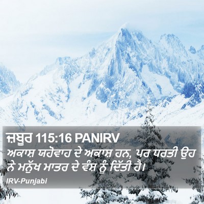ਜ਼ਬੂਰ 115:16 PANIRV Bible Verse Image