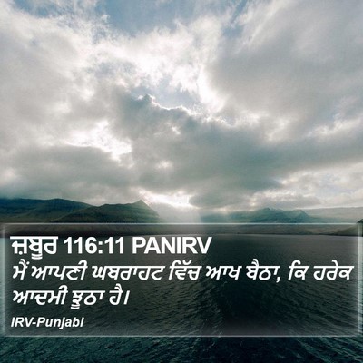 ਜ਼ਬੂਰ 116:11 PANIRV Bible Verse Image