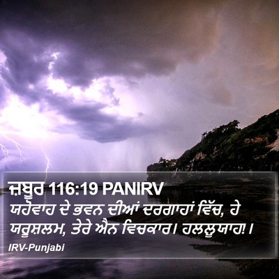ਜ਼ਬੂਰ 116:19 PANIRV Bible Verse Image