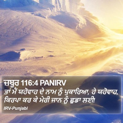 ਜ਼ਬੂਰ 116:4 PANIRV Bible Verse Image