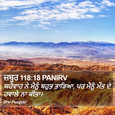 ਜ਼ਬੂਰ 118:18 PANIRV Bible Verse Image
