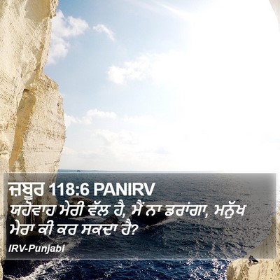 ਜ਼ਬੂਰ 118:6 PANIRV Bible Verse Image