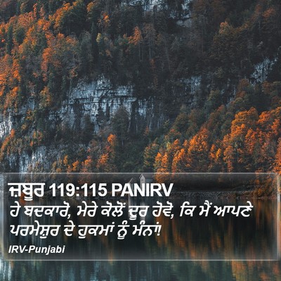 ਜ਼ਬੂਰ 119:115 PANIRV Bible Verse Image