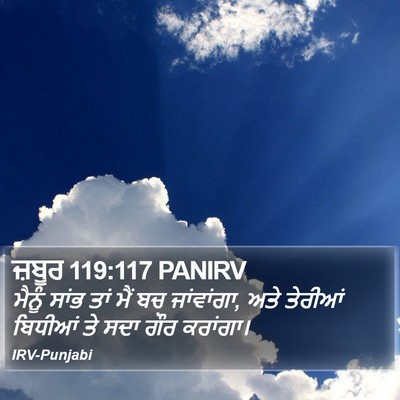 ਜ਼ਬੂਰ 119:117 PANIRV Bible Verse Image