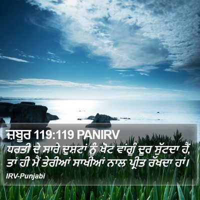 ਜ਼ਬੂਰ 119:119 PANIRV Bible Verse Image