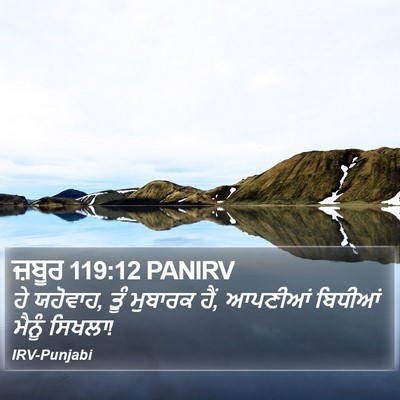 ਜ਼ਬੂਰ 119:12 PANIRV Bible Verse Image