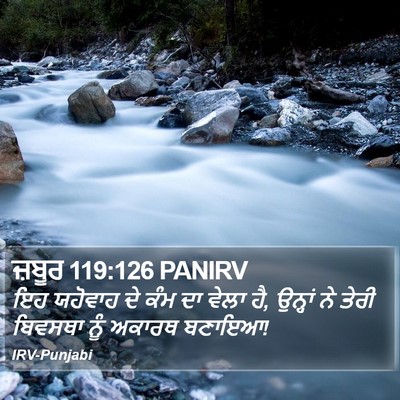 ਜ਼ਬੂਰ 119:126 PANIRV Bible Verse Image