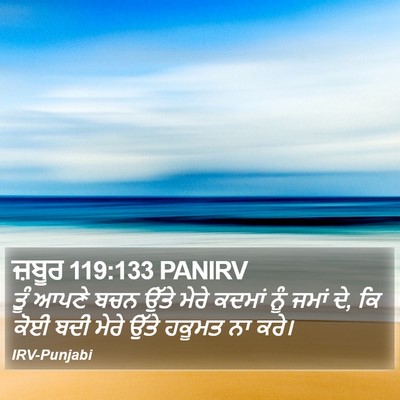 ਜ਼ਬੂਰ 119:133 PANIRV Bible Verse Image