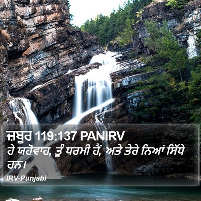 ਜ਼ਬੂਰ 119:137 PANIRV Bible Verse Image