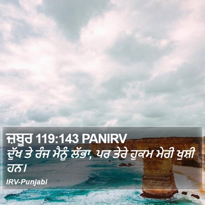 ਜ਼ਬੂਰ 119:143 PANIRV Bible Verse Image