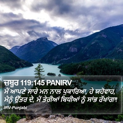 ਜ਼ਬੂਰ 119:145 PANIRV Bible Verse Image